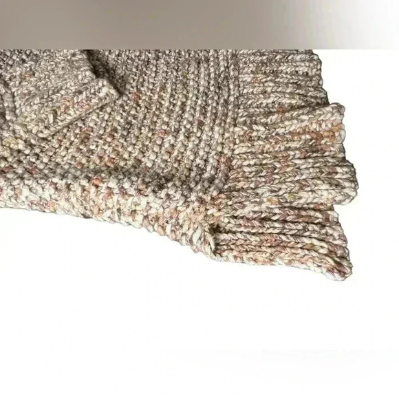 Chico's Sweater 0 Women's S Textured Sherri Pullover Neutral Marled Knit - Picture 7 of 13